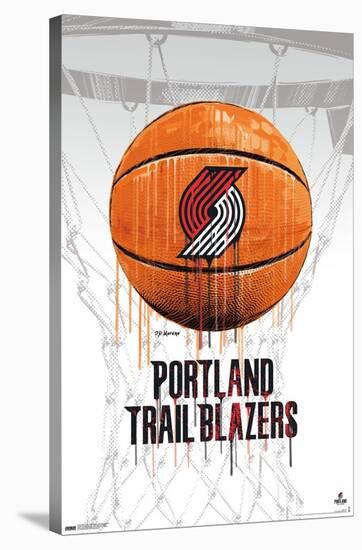 NBA Portland Trail Blazers - Drip Basketball 21-Trends International-Stretched Canvas