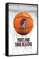 NBA Portland Trail Blazers - Drip Basketball 21-Trends International-Framed Stretched Canvas