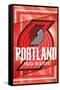 NBA Portland Trail Blazers - Logo 17-Trends International-Framed Stretched Canvas