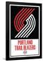 NBA Portland Trail Blazers - Logo 21-Trends International-Framed Poster