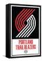 NBA Portland Trail Blazers - Logo 21-Trends International-Framed Stretched Canvas