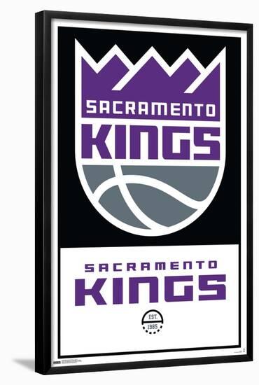 NBA Sacramento Kings - Logo 21-Trends International-Framed Poster