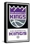 NBA Sacramento Kings - Logo 21-Trends International-Framed Stretched Canvas