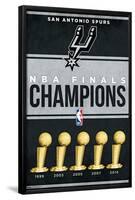 NBA San Antonio Spurs - Champions 23-Trends International-Framed Poster