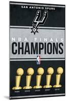 NBA San Antonio Spurs - Champions 23-Trends International-Mounted Poster