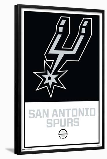 NBA San Antonio Spurs - Logo 21-Trends International-Framed Poster