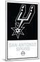 NBA San Antonio Spurs - Logo 21-Trends International-Mounted Poster
