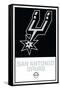 NBA San Antonio Spurs - Logo 21-Trends International-Framed Stretched Canvas