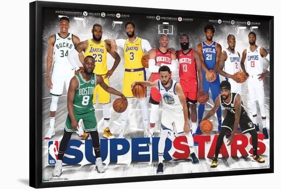 NBA - SUPERSTARS 2019-null-Framed Poster