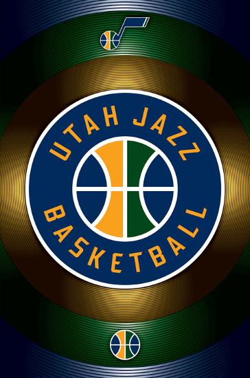 NBA: Utah Jazz- Team Logo-null-Lamina Framed Poster