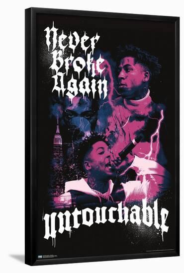 NBA Youngboy - Untouchable-Trends International-Framed Poster