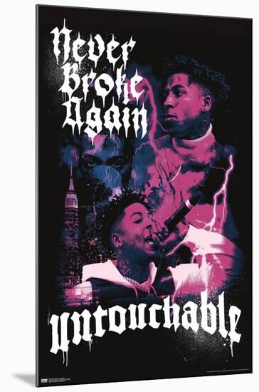 NBA Youngboy - Untouchable-Trends International-Mounted Poster