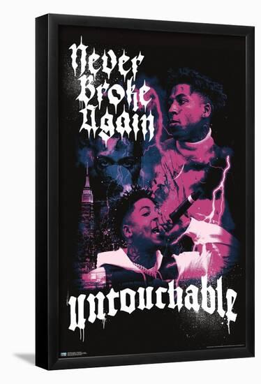 NBA Youngboy - Untouchable-Trends International-Framed Poster