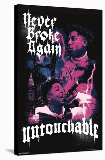 NBA Youngboy - Untouchable-Trends International-Stretched Canvas