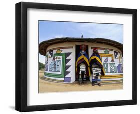 Nbelle (Ndbele) Ladies Outside House, Mabhoko (Weltevre) Nbelle Village, South Africa, Africa-Jane Sweeney-Framed Photographic Print