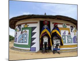 Nbelle (Ndbele) Ladies Outside House, Mabhoko (Weltevre) Nbelle Village, South Africa, Africa-Jane Sweeney-Mounted Photographic Print