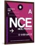 NCE Nice Luggage Tag 1-NaxArt-Framed Art Print