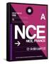 NCE Nice Luggage Tag 1-NaxArt-Framed Stretched Canvas