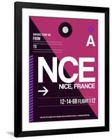 NCE Nice Luggage Tag 1-NaxArt-Framed Art Print