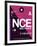 NCE Nice Luggage Tag 1-NaxArt-Framed Art Print