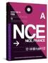 NCE Nice Luggage Tag 1-NaxArt-Stretched Canvas