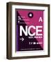 NCE Nice Luggage Tag 1-NaxArt-Framed Art Print