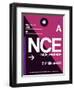 NCE Nice Luggage Tag 1-NaxArt-Framed Art Print