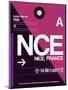 NCE Nice Luggage Tag 1-NaxArt-Mounted Art Print