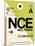 NCE Nice Luggage Tag 2-NaxArt-Mounted Art Print