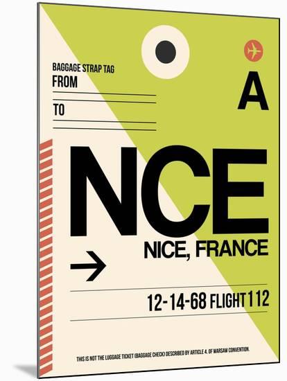 NCE Nice Luggage Tag 2-NaxArt-Mounted Art Print