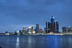 Detroit City Skyline-ncortez-Laminated Photographic Print