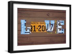 ND State Love-Design Turnpike-Framed Giclee Print