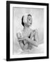 Ne me quitte jamais Never Let me Go by Delmer Daves with Gene Tierney, 1953 (b/w photo)-null-Framed Photo