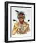 Ne-Sou-A-Quoit, a Fox Chief, Illustration from "The Indian Tribes of North America"-Charles Bird King-Framed Giclee Print