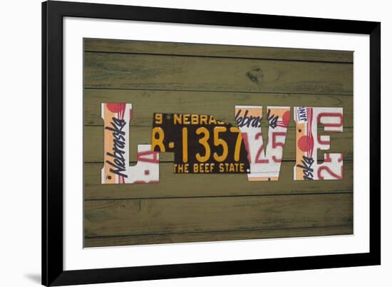 NE State Love-Design Turnpike-Framed Giclee Print
