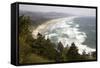 Neahkahnie Beach and Manzanita and Beach from Viewpoint, Oregon, USA-Jamie & Judy Wild-Framed Stretched Canvas