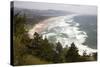 Neahkahnie Beach and Manzanita and Beach from Viewpoint, Oregon, USA-Jamie & Judy Wild-Stretched Canvas