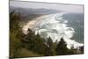 Neahkahnie Beach and Manzanita and Beach from Viewpoint, Oregon, USA-Jamie & Judy Wild-Mounted Photographic Print