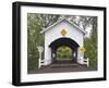 Neal Lane Covered Bridge, Jacksonville, Oregon, USA-William Sutton-Framed Photographic Print