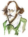 English playwright and poet William Shakespeare(1564-1616); caricature-Neale Osborne-Giclee Print