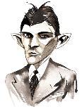 American horror and science fiction writer Howard Phillips Lovecraft; caricature-Neale Osborne-Giclee Print