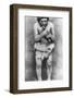 Neanderthal Man Chewing Bone-null-Framed Photographic Print