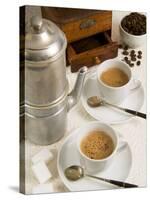 Neapolitan Coffee, Neapolitan Coffee Machine and Coffee Grinder, Naples, Campania, Italy, Europe-null-Stretched Canvas