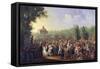 Neapolitan Festival of Madonna Dell'Arco-Giacinto Gigante-Framed Stretched Canvas