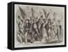 Neapolitans Proceeding to Record their Votes for Annexation-Frank Vizetelly-Framed Stretched Canvas