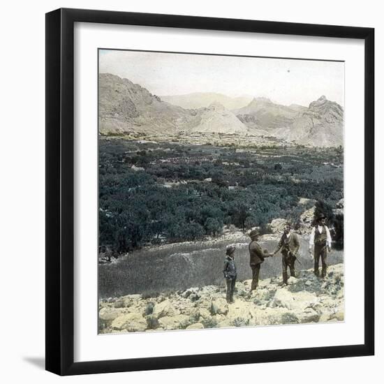 Near Archena (Spain) , View of the Ricote Valley, Circa 1885-1890-Leon, Levy et Fils-Framed Photographic Print