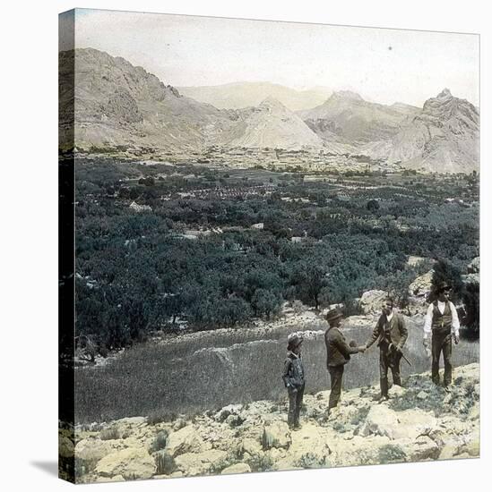 Near Archena (Spain) , View of the Ricote Valley, Circa 1885-1890-Leon, Levy et Fils-Stretched Canvas