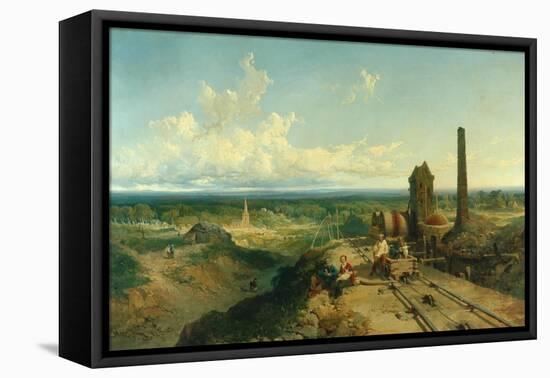 Near Atherstone-Edmund John Niemann-Framed Stretched Canvas