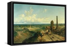 Near Atherstone-Edmund John Niemann-Framed Stretched Canvas