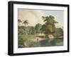 Near Bandell on the River Hoogly, Plate Viii from Part 6 of 'Oriental Scenery', Pub. 1804-Thomas & William Daniell-Framed Giclee Print